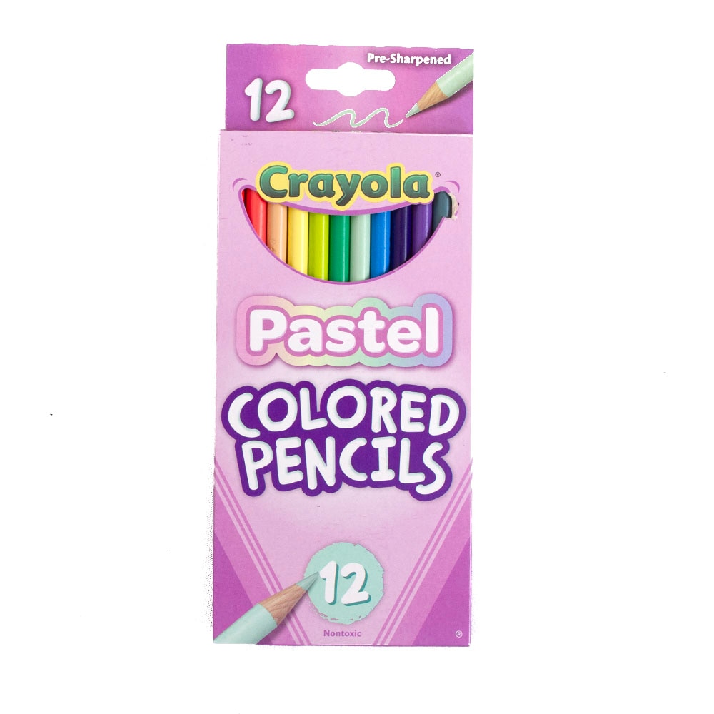 Crayola, Colored Pencils, Art & School, Pastel, 12 count, 836255